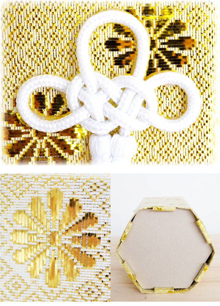 シルバーの骨壷カバー