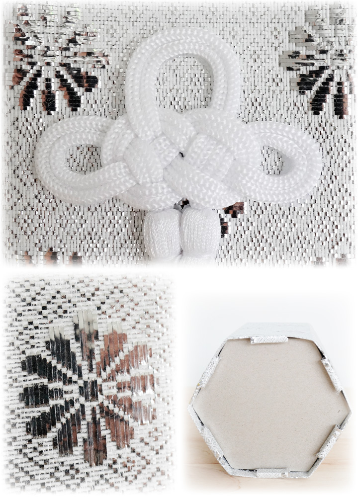 シルバーの骨壷カバー