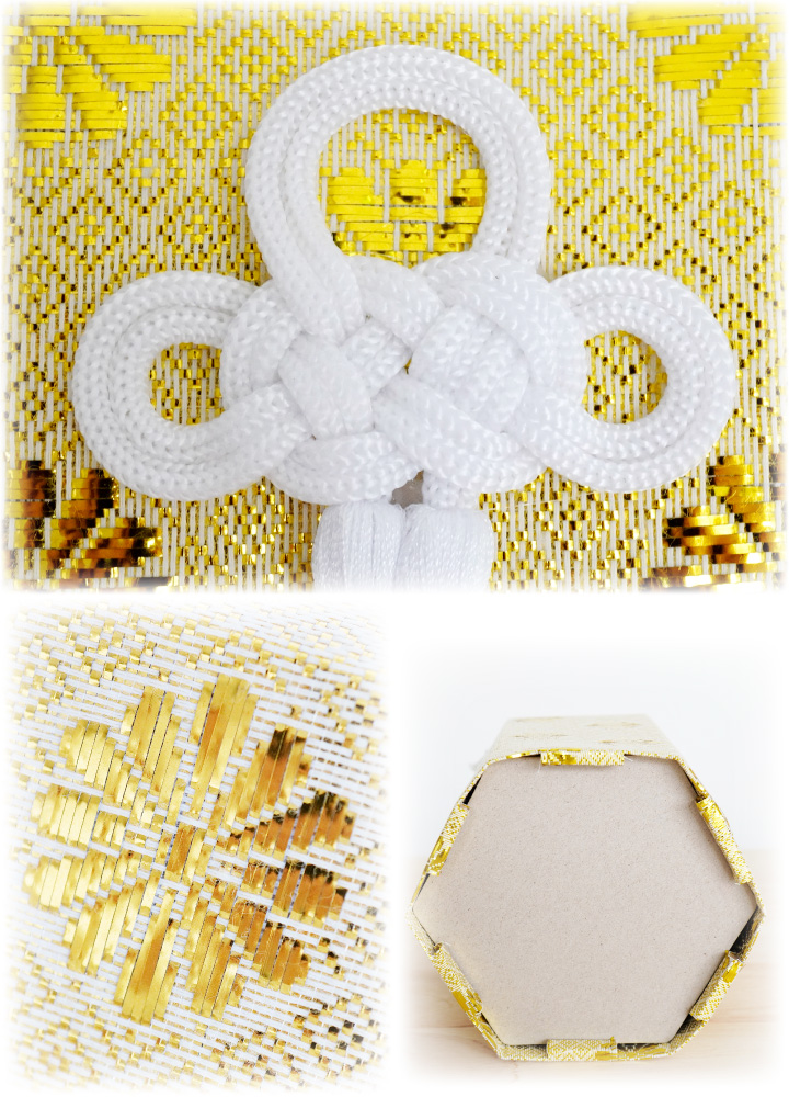 ゴールドの骨壷カバー