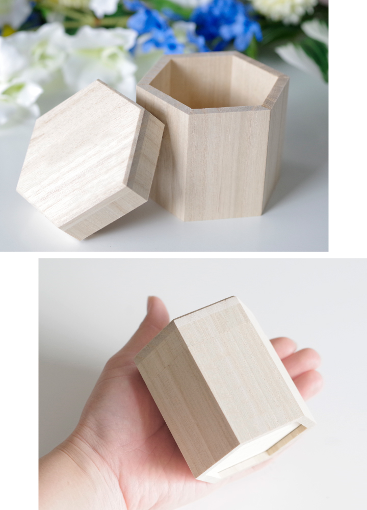 木製独自のぬくもりを感じるミニ骨壷