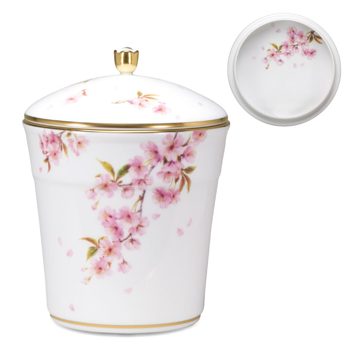 大倉陶園の最高級骨壷。