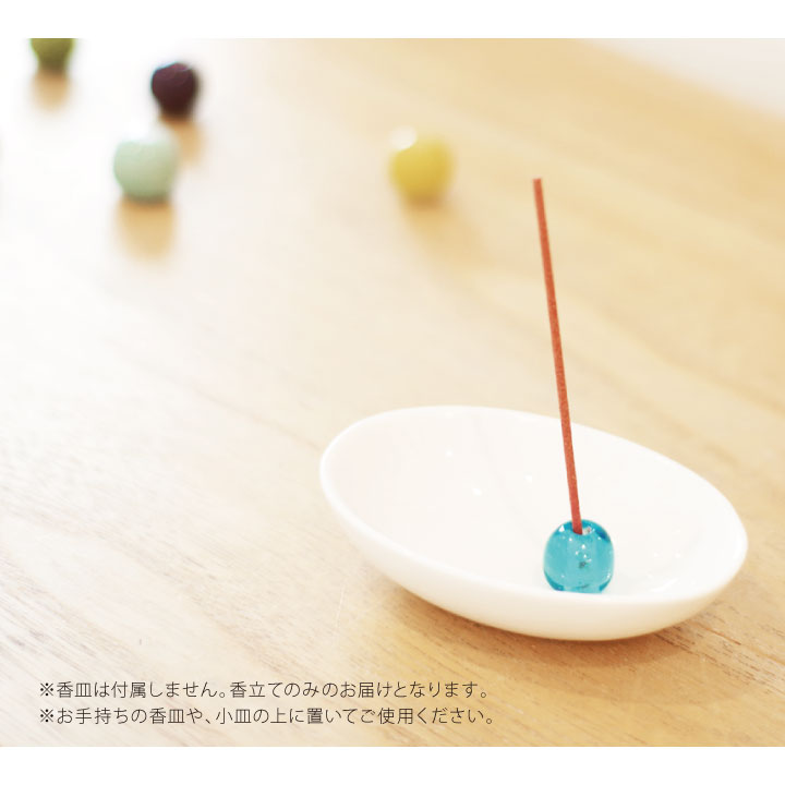 かわいいあめ玉型の香立て