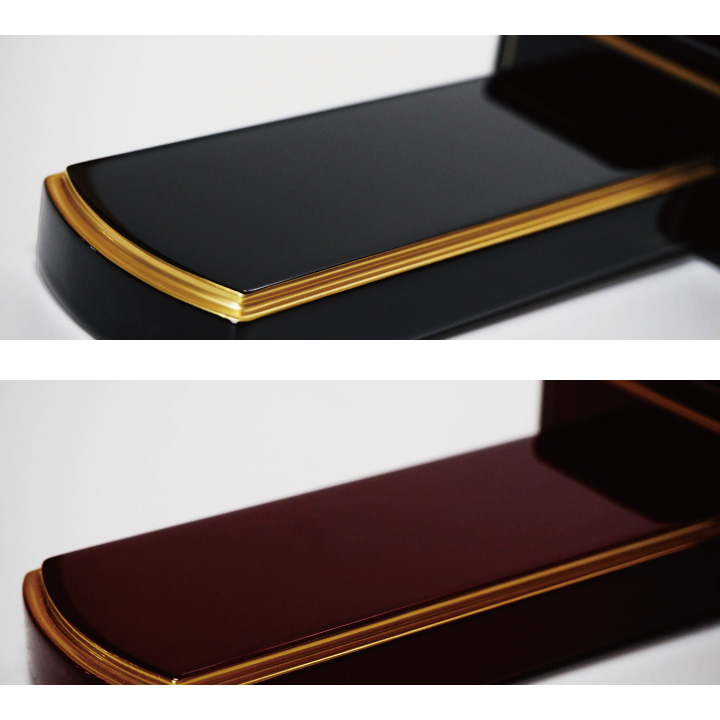 さりげない蒔絵の入ったシンプルモダンな美しい位牌「こよみ」